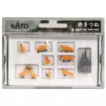 9 Renards roux - Kato K6-601 - HO 1/87