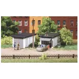 Set de 2 garages pour voitures - Auhagen 11420 - HO 1/87