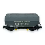 Carro per cereali "CTC COTRAM" - Ree Models NW-314 - N 1/160 - SNCF - Ep III - 2R