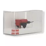 Trailer HL 10 Country Kitchen red Busch 53605 - HO 1/87