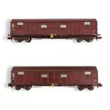 Coffret wagons couverts Trains160 16021 - N 1/160 - SNCF