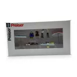 Pack Étalage de marché - Figurine - PREISER 10052 - Échelle HO 1/87