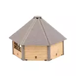 Central barbecue hut FALLER 180311 - HO 1/87 - EP V - 49x47x38mm