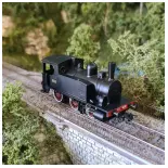 8030 black steam locomotive with red wheels LIMA 2314 - FS - HO 1/87 - EP V