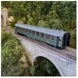 Une Voiture OCEM RA verte PLM REE MODELES VB265 - SNCF - HO 1/87 - EP II