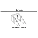 Arco de alcantarilla de mampostería de yeso - WOODLAND SCENICS C1263 - HO 1/87