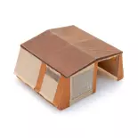 Tienda furgoneta camper beige y naranja - Artitec 387.565 - HO 1/87