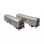 Set 2 wagons réfrigérants STEF - Ls Models 30224 - HO 1/87 - SNCF - EP IV