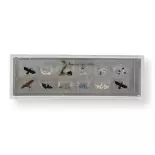 Various birds Preiser 10169 - HO 1:87