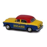 Voiture Peugeot 403.7 limousine, 1960 publicité RICARD SAI 6245 - HO 1/87