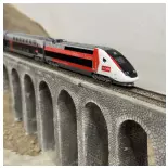 SNCF Lyria Duplex TGV Multiple Unit - Kato 101762 - N 1/160 - SNCF - Ep VI - Analog - 2R
