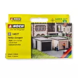 Set van 2 prefab garages NOCH 14677 - N 1/160 - 38x20x16 mm