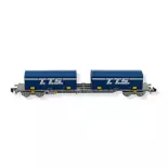 Carro merci Arnold NOVATRANS "TTS" blu HN6582 SNCF - N 1/160 - EP V