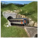 Voiture voyageurs VSE A9u, Corail, logo Nouille - LS Models E100 - HO 1/87 - SNCF - Ep IV - 2R