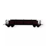 Wagon tombereau brun à bogies avec manette de frein - Minitrains 5145 - HOe 1/87 - 2R