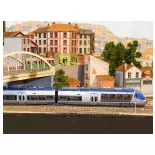 Pont Supérieur Béton « Bow String » - Régions et Compagnies PON001 - HO 1/87