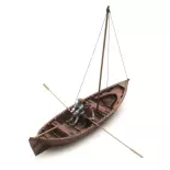Longboat and 2 figures from the 15th century - Artitec 10.334 - HO 1/87
