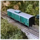 FOURGON OCEM 30 avec Vigie, PO REE MODELES VB108 SNCF - HO 1/87 - EP II