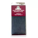 Murs en Ardoise - WILLS-KITS SSMP 232 - Échelle OO 1/76 / HO 1/87 - 130 x 75 mm - Gris