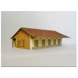 PLM goods hall 5 doors Wood Modelism 202001