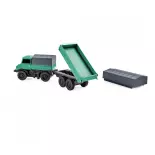 Mercedes-Benz Unimog U406 Forestier avec remorque 2.4G 100% RTR - Carson 500504165 - HO 1/87