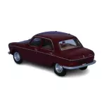 Voiture Peugeot 204 berline de 1968 rouge pourpre SAI 6253 - HO 1/87