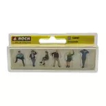 Set de 6 figuras sentadas NOCH 15540- HO 1/87