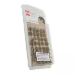 Kit of 40 Busch 3554 Autumn Grass Tufts - HO 1/87