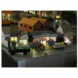 Petit Atelier de rue en angle 120° - Régions et Compagnies PRO500 - HO 1/87