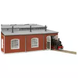 Circular locomotive shed for assembly - FLEISCHMANN 6476 | HO 1/87