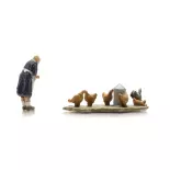 Fermier avec poulets - ARTITEC 5160034 - N 1/160