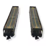 Set of 2 green DEV66 car carrier cars Arnold logo cap HN4347 - N 1/160 - EP V