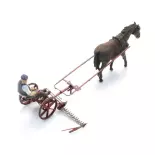 Barre de coupe avec cheval + figurine - Artitec 387.610 - HO 1/87  