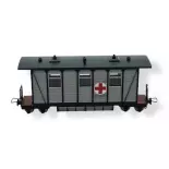 Voiture ferroviaire ambulance - MiniTrains 5135 - HOe 1/87