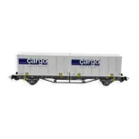 Wagon porte-conteneurs - Piko 58732 - HO 1/87 - CFF - EP V - Cargo Domino