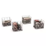 Pallets with metal cages - Artitec 387.222 - HO 1/87