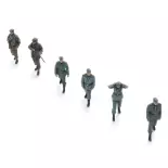Prisonniers de guerre de la Wehrmacht & gardes para britanniques - 6 personnages - ARTITEC 5720008 - 1/72