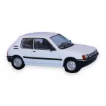 Voiture Peugeot 205 XR - SAI 1725 - HO : 1/87 - blanc banquise