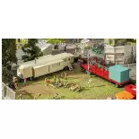 Set of trailers I FALLER 140480 - HO 1 : 87 - EP IV