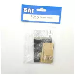 Capannoni in legno marrone da assemblare SAI 8915 - HO 1/87