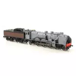 Steam locomotive - Pacific Chapelon - 231E 17 + Tender 37A 83 - Calais depot - SNCF - Green and Black - HO 1/87