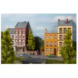 4 maisons en demi-relief SchmidtstraBe AUHAGEN 11467 - HO 1/87 387x45x214mm