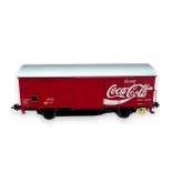 Covered wagon Coca Cola - Jouef HJ6254 - HO 1/87 - SNCF - Ep IV - 2R