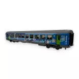 Coffret de 3 voitures Vtu dont 1 livrée Destination La Rochelle et 2 Intercités logo carmillon