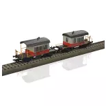 Coffret de wagons Sputnik Swiss Express - Trix T24650 - SBB/CFF/FFS - HO 1/87 - EP. IV - 2R