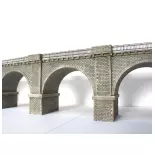 Extensión para viaducto de piedra de 1 vía - 160MM - Wood Model 109011 - HO : 1/87