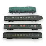 Set Wereldrecord Locomotief CC7107 & REE Ream Models CM004 SNCF - HO 1/87