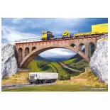 Pont ferroviaire en brique miniature Vollmer 42549 - HO 1/87