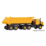 Camion MB à Capot Rond + Remorque Benne Meiller - 140x28x38mm - Kibri 14025 - HO : 1/87 