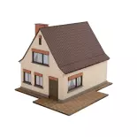 Klein huis in een woonwijk - Lasercut NOCH 66604 - HO 1/87 - 122x99x89 mm